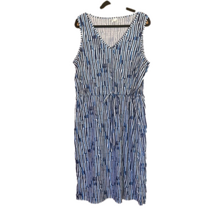 West Loop multi blue dress NEW